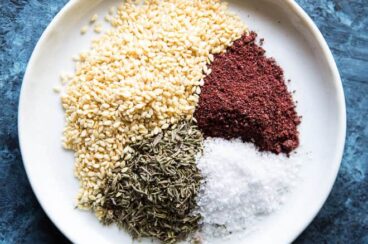 This easy Za'atar Recipe is a Middle Eastern spice blend made with just 4 ingredients. Try it on meats, vegetables, homemade bread, dips, soups, or salads.