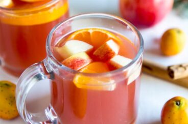 Mexican Christmas Punch (Ponche Navideño) is a warm, deliciously fruity, naturally sweetened punch perfect for cold weather and especially the holidays!