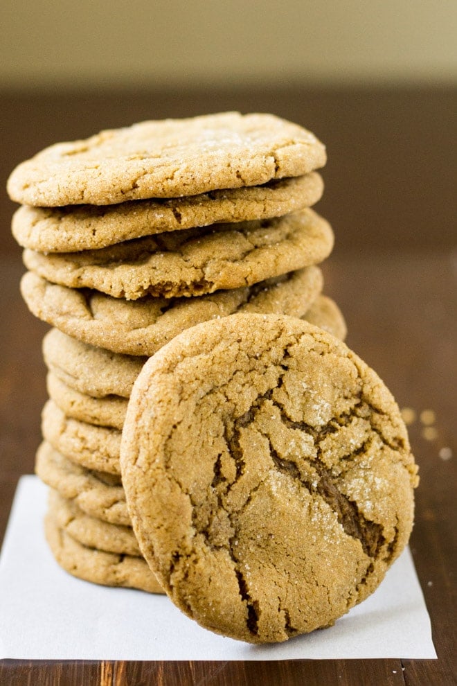 A stack of double ginger cookies.