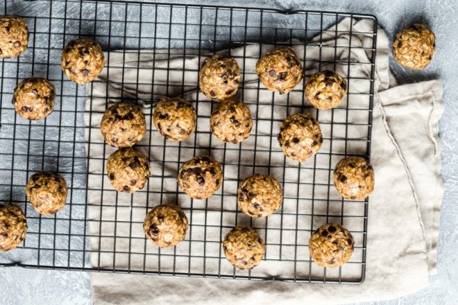 An easy recipe for No Bake Energy Bites. Made with peanut butter, oats, and coconut, these tasty treats are perfect for your sweetest cravings or anytime you need a healthful snack.