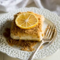 You'll love this light and airy no-bake Lemon Cheesecake! No eggs, no whipped cream, no oven necessary. This recipe is just smooth, silky, light-as-air lemony goodness. Exactly what you remember from so many years ago.