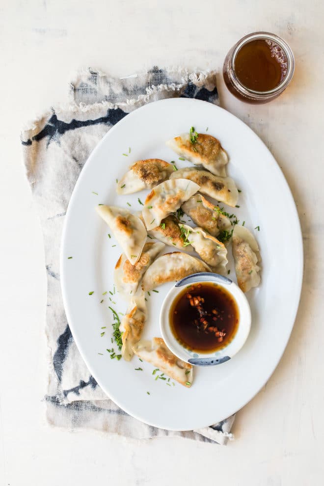 This basic potsticker recipe is easy to master once you gather all the ingredients, and leaves lots of room for improvisation. Making your own dumplings from scratch can be a fun and delicious way to celebrate the weekend, just be sure to make extra to freeze for last minute dinners.