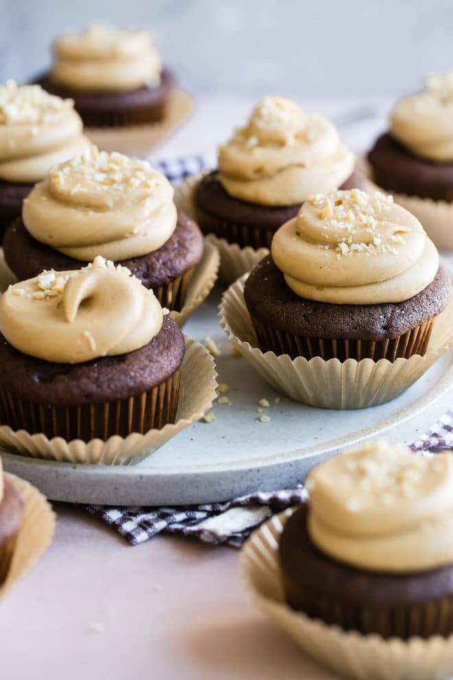 The most luscious, creamiest, most velvety peanut butter frosting is yours for the spreading. If you need peanut butter frosting for cupcakes, brownies, or a big chocolate cake, this is the recipe that wins all the prizes. Easy to make, easy to love, and oh, so hard to resist.