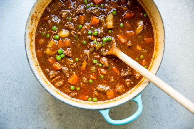 You don’t need the luck o’ the Irish to make a phenomenal beef and Guinness Stew, just a bottle of the good stuff and a pot big enough to hold it all. This stew is so rich and hearty, it might become your new standard stew recipe! 