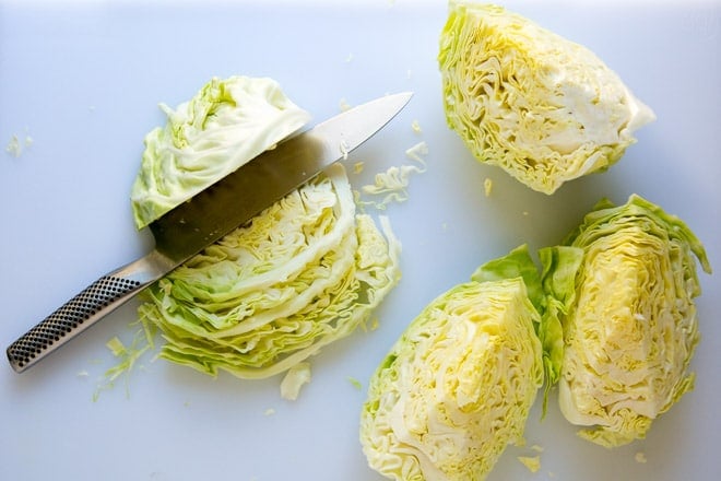 An easy how-to for an often overlooked vegetable; here’s how to cut cabbage and add delightful crunch and loads of nutrition to all your favorite recipes.