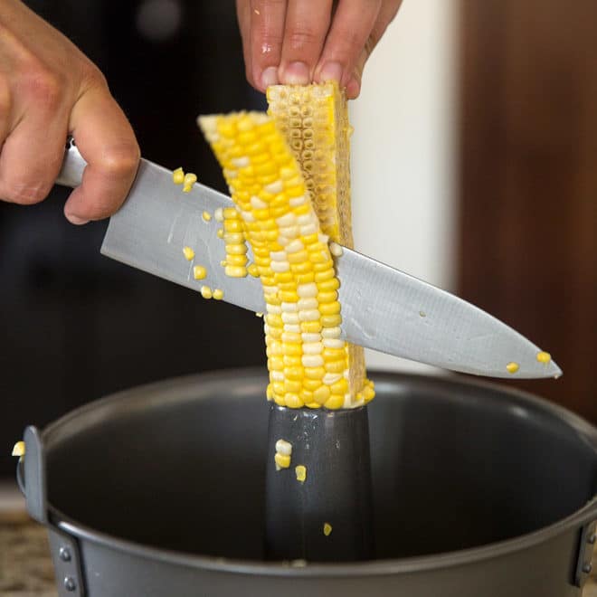 How to Cut Corn Culinary Hill 5