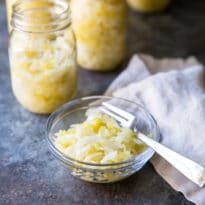How to make sauerkraut in a clear bowl and a clear jar.