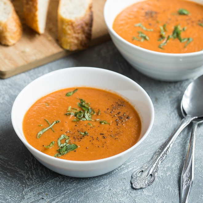 Roasted Tomato Soup Recipe | Culinary Hill