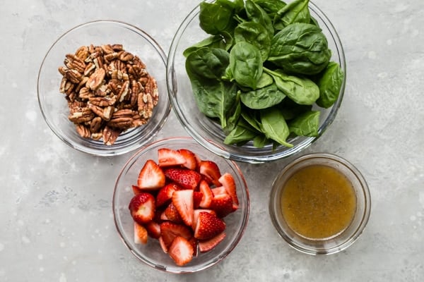 Healthy is anything but dull when there’s a giant Strawberry Spinach Salad with Poppyseed Dressing waiting for lunch. It’s colorful, naturally sweet, and as wonderful as it gets.