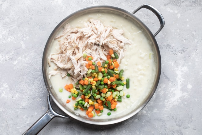 Leftover turkey never had it this good! Homemade Turkey Pot Pie, flaky crust and all, is just the thing to make when you’re craving comfort food.