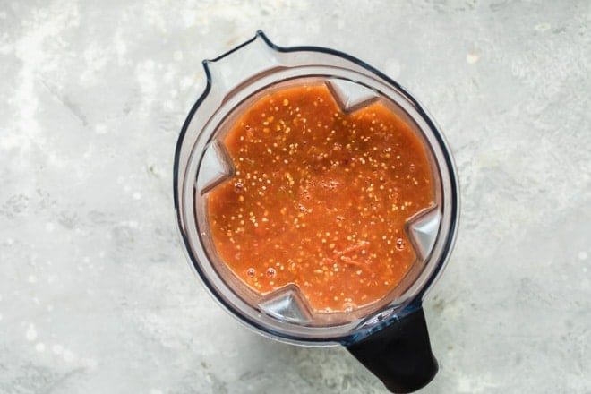 Blended salsa de Birrio.
