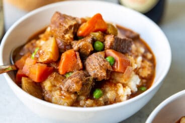 A bowl of Guinness Stew.