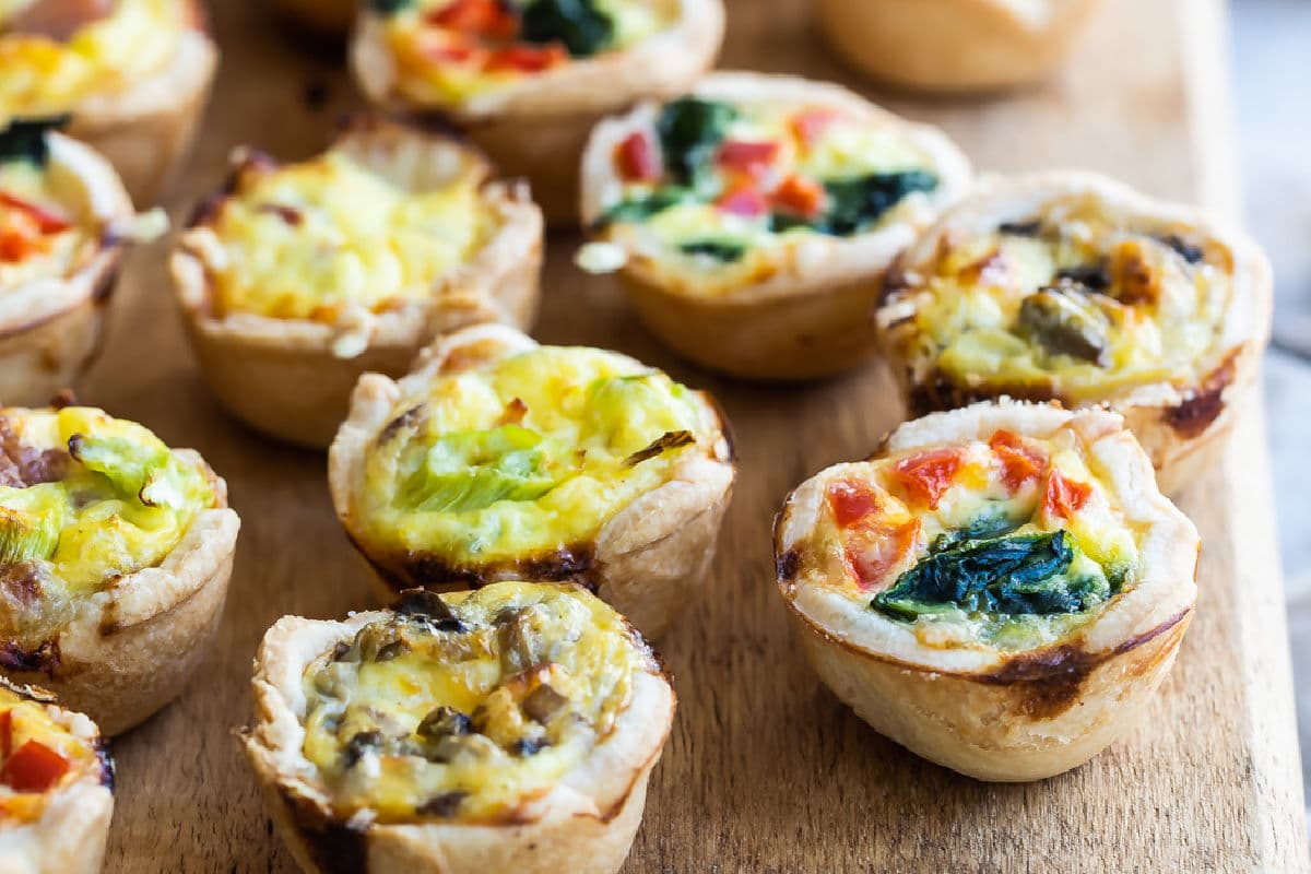 Mini Quiche with Assorted Fillings