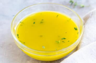 A bowl of Lemon Vinagirette.