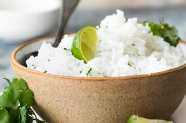 A bowl of Cilantro-Lime Rice.