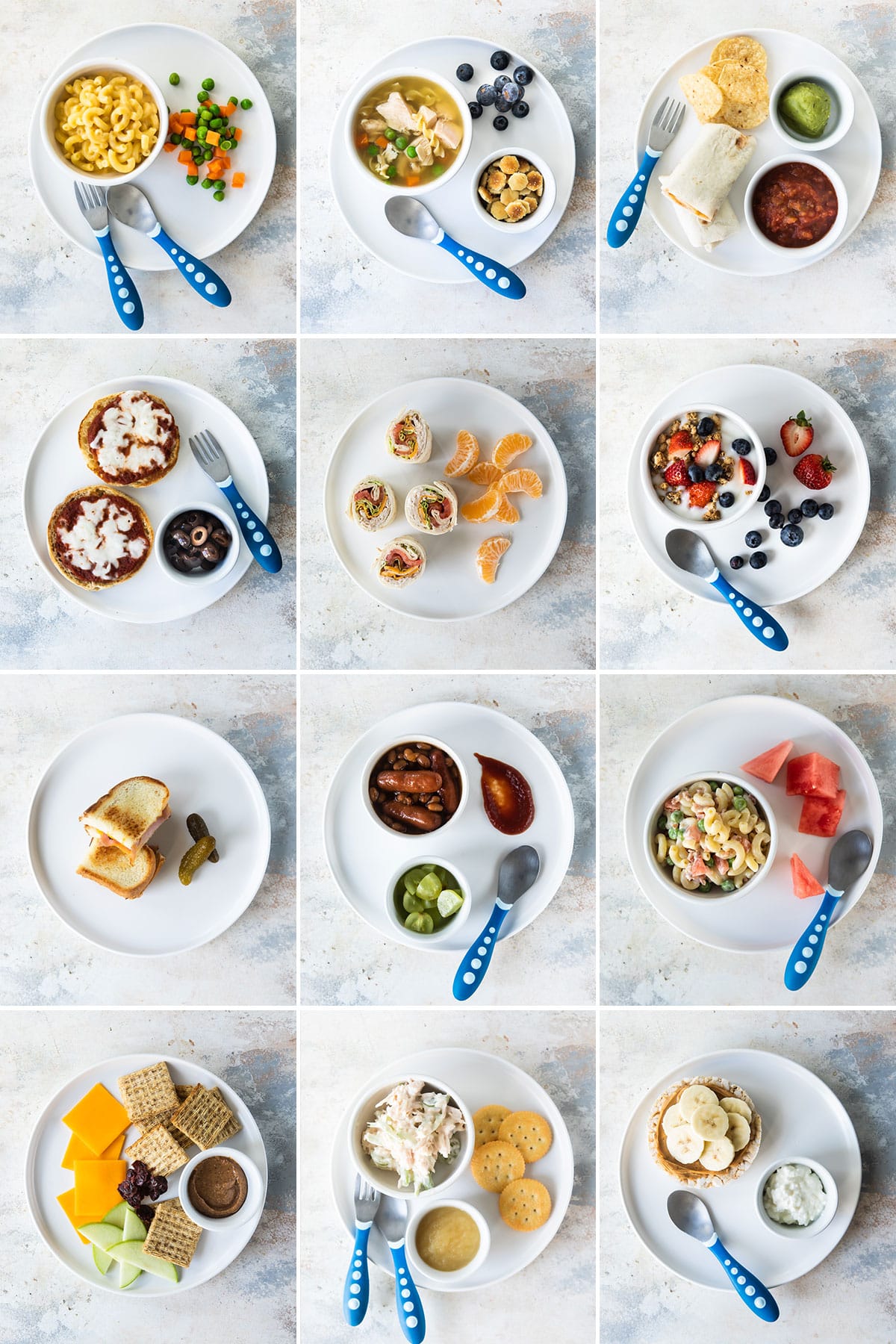 5 Simple Kid Lunches (2 Years Old + 5 Years Old) - Peanut Butter