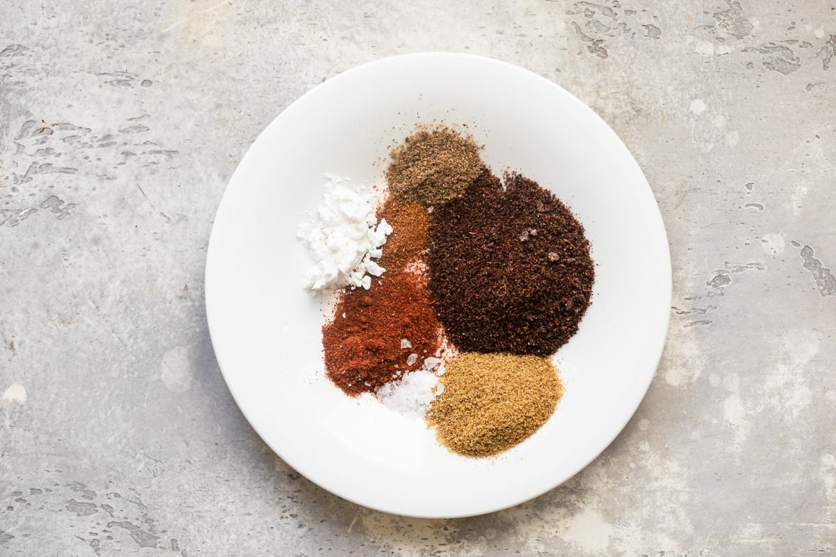 Ingredients for homemade taco seasoning in a bowl.
