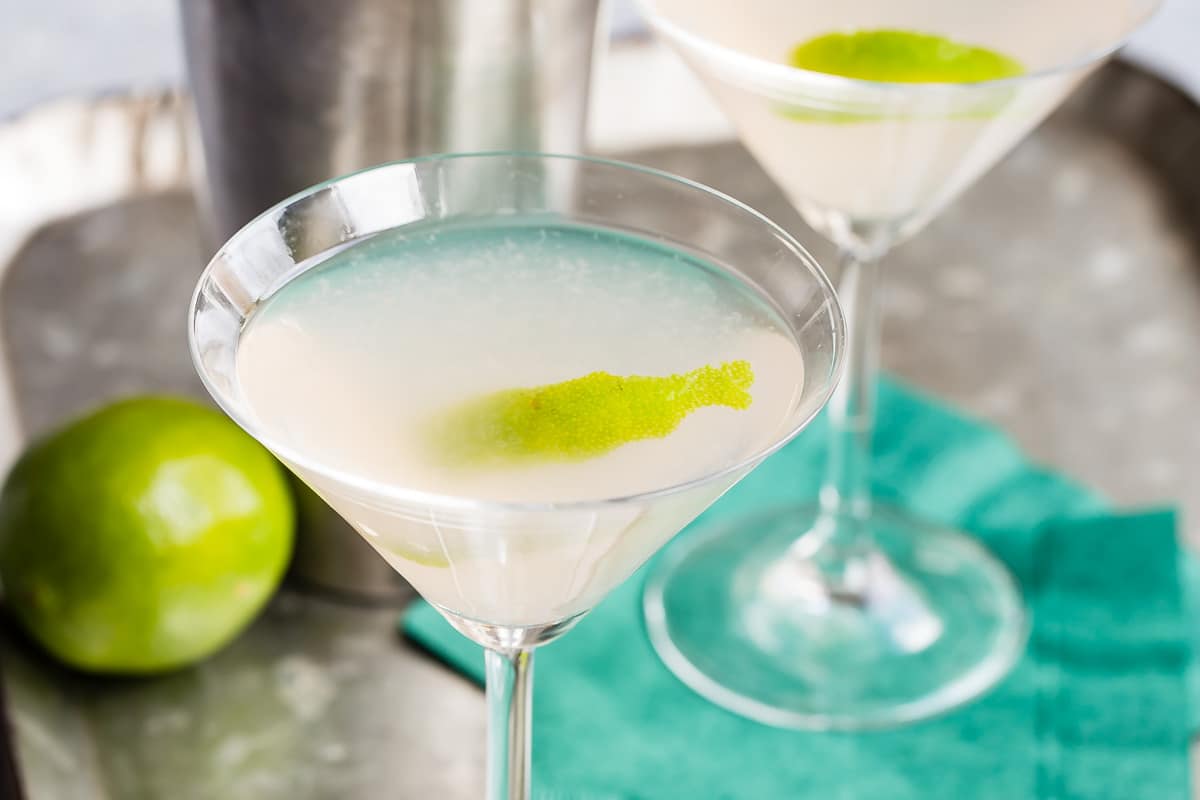 A Hemingway Daiquiri in a cocktail glass.